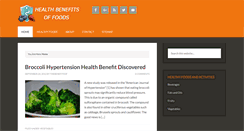 Desktop Screenshot of healthbenefitsof.com